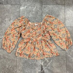 American Eagle Floral Blouse
